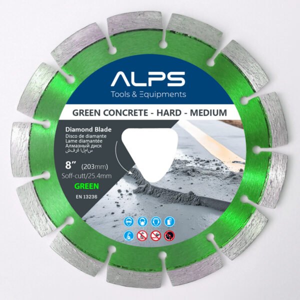Early Entry Saw Blades for Hard-Medium Green Concrete Soff-cut Green Blade
