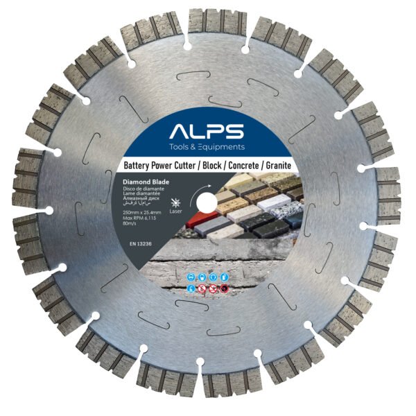 Laser Weld Saw Blade for Battery Power Cutter Husqvarna K540i