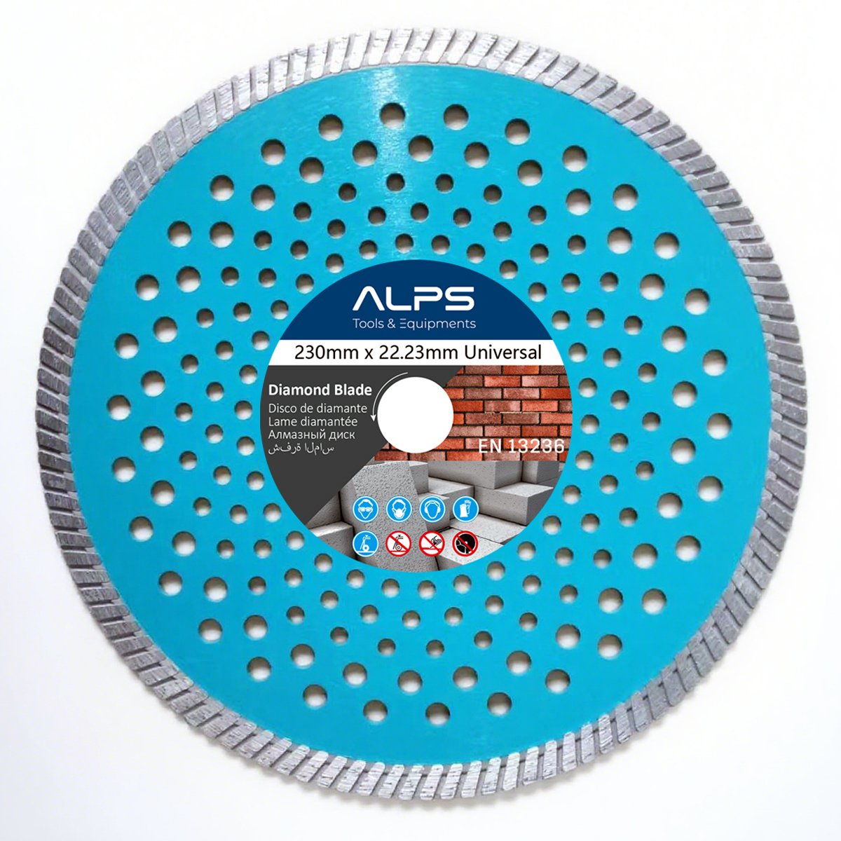 Universal Diamond Blade with Continuous Turbo Rim – Alpstools