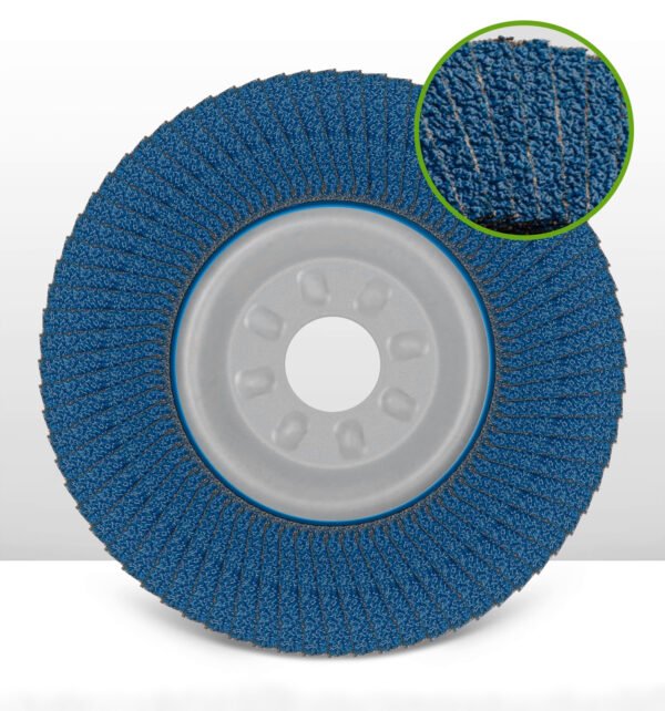 FLAP DISCS FOR STAINLESS STEEL STEEL BACKING 2 FLAP DISCS FOR STAINLESS STEEL STEEL BACKING