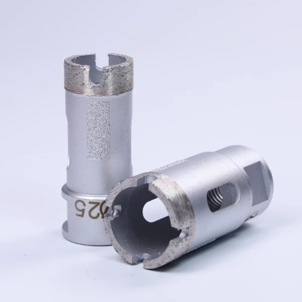 Crown Pattern Diamond Core Bits with M14 Thread for Stone Tile Granite Marble 6mm - 150mm (2) Crown Segment Diamond Core Bits with Side Protection Diamond Stripes for Stone, Tile, Granite & Marble (Dry Use, 6mm–150mm)