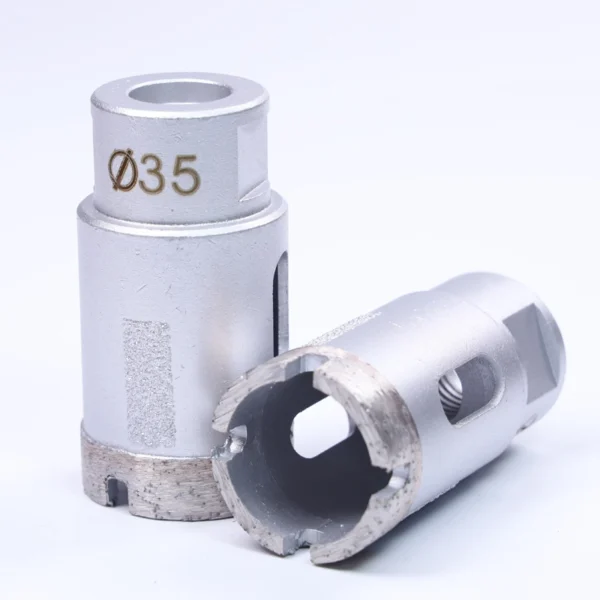 Crown Segment Diamond Core Bits with Side Protection Diamond Stripes for Stone, Tile, Granite & Marble (Dry Use, 6mm–150mm)