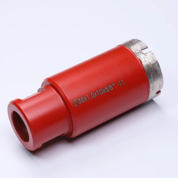Crown Segment Diamond Core Bits with 58-11 Thread for Drilling Granite Marble Natural and Artificial Stone (3) Crown Segment Diamond Core Bits with 5/8"-11 Thread for Drilling Granite Marble Natural and Artificial Stone.
