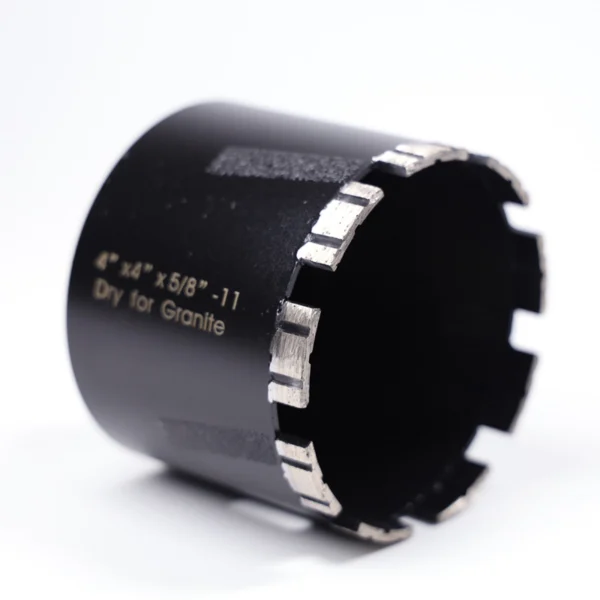 Segmented Turbo Diamond Core Bits for Granite Marble Stone Tile (1) Segmented Turbo Diamond Core Bits with Side Diamond Protection for Granite, Marble, Stone & Tile (Dry Use, 6mm–150mm)