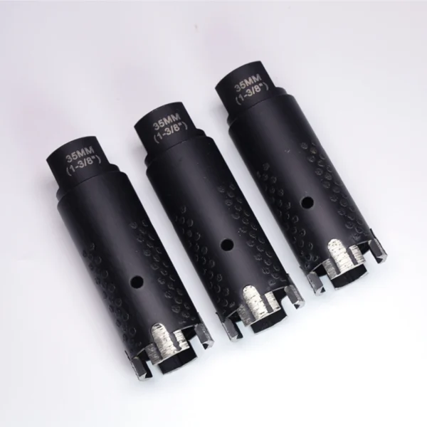 Segmented Turbo Diamond Core Bits for Granite Marble Stone Tile (7) Segmented Turbo Diamond Core Bits with Side Diamond Protection for Granite, Marble, Stone & Tile (Dry Use, 6mm–150mm)