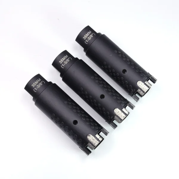 Segmented Turbo Diamond Core Bits for Granite Marble Stone Tile (9) Segmented Turbo Diamond Core Bits with Side Diamond Protection for Granite, Marble, Stone & Tile (Dry Use, 6mm–150mm)