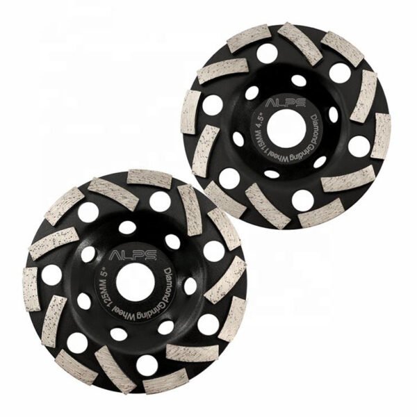 ALPS Diamond Turbo-Shaped Grinding Cup Wheel for Grinding Concrete Masonry Marble 105mm -125mm