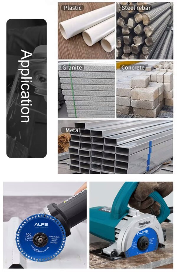 Multifunctional Vacuum Brazed Diamond Saw Blade for Steel Stone and Plastic (3) Multifunctional Vacuum Brazed Diamond Saw Blade for Steel Stone and Plastic