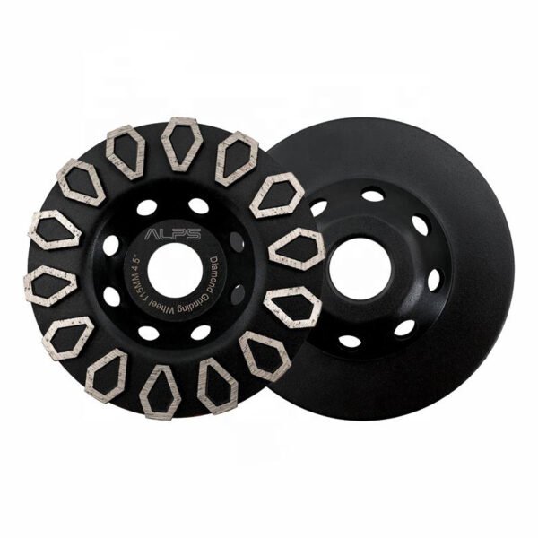 Sintered Diamond Rhombus-Shaped Grinding Cup Wheel Cutting Wheel for Rough Grinding Concrete Masonry Marble (5) Sintered Diamond Rhombus-Shaped Grinding Cup Wheel for Rough Grinding Concrete, Masonry, Marble (105mm - 125mm)