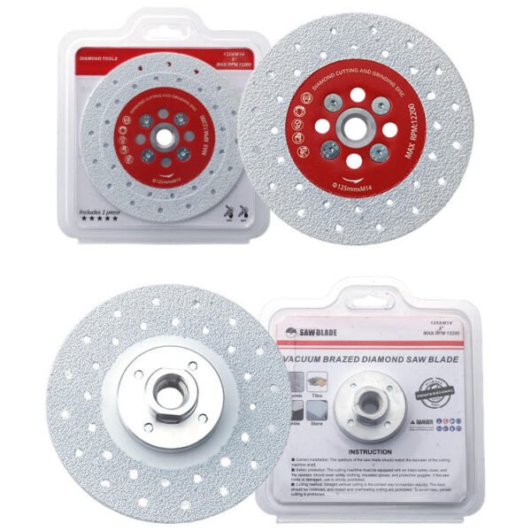 Vacuum Brazed Double Sided Diamond Cutting and Grinding Circular DiscBlade Product